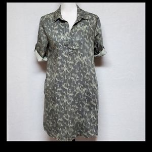 Philosophy camo print shirt dress with pockets